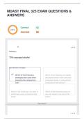 MDAST FINAL 325 EXAM QUESTIONS & ANSWERS