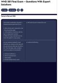 WND 581 Final Exam &ndash; Questions With Expert&NewLine;Solutions