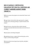 BIOD 121 MODULE 1 COMPREHENSIVE TEST&NewLine;PAPER 2026 COMPLETE QUESTIONS AND&NewLine;ANSWERS EXPERT VERIFIED GRADED A&plus;&NewLine;