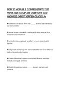 BIOD 121 MODULE 2 CERTIFICATION&NewLine;EVALUATION TEST 2026 FULL QUESTIONS AND&NewLine;CORRECT ANSWERS ALREADY PASSED&NewLine;GRADED A&plus;
