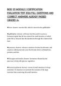 BIOD 121 MODULE 2 COMPREHENSIVE TEST&NewLine;PAPER 2026 COMPLETE QUESTIONS AND&NewLine;ANSWERS EXPERT VERIFIED GRADED A&plus;