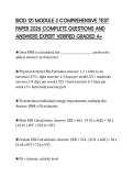 BIOD 121 MODULE 3 CERTIFICATION&NewLine;EVALUATION TEST 2026 FULL QUESTIONS AND&NewLine;CORRECT ANSWERS ALREADY PASSED&NewLine;GRADED A&plus;