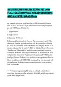ACUTE KIDNEY INJURY EXAMS SET 2026&NewLine;FULL SOLUTION VIEW AHEAD QUESTIONS&NewLine;AND ANSWERS GRADED A&plus;