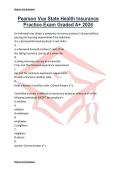 Pearson Vue State Health Insurance Practice Exam Graded A&plus; 2026
