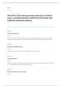 ONCC oncology nursing certification EXAM A&plus; GRADE ASSURED COMPLETE SOLUTIONS AND VERIFIED ANSWERS