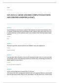 ONCC oncology nursing certification EXAM A&plus; GRADE ASSURED COMPLETE SOLUTIONS AND VERIFIED ANSWERS