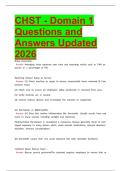 chst  latest 2026 &vert; 2027 package deal Questions and Answers All Verified