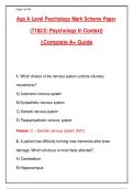 AQA A-Level Psychology Paper 2 &lpar;7182&sol;2&rpar; &ndash; Complete Mark Scheme & Study Guide &vert; Psychology in Context