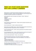 RNSG 1301 STUDY GUIDE QUESTIONS WITH 100&percnt; CORRECT ANSWERS &NewLine;&NewLine;