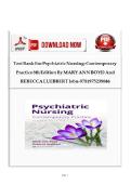  Complete Test Bank for Psychiatric Nursing&colon; Contemporary Practice 8th Edition by MARY ANN BOYD and REBECCA LUEBBERT isbn-9781975239046&vert;new edition 2026 A&plus;