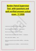 Border Patrol Supervisor&NewLine;Test with questions and&NewLine;well verified answers actual&NewLine;exam &excl;&excl;&excl; 2026