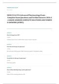 NURS 613 advanced pharmacology EXAM A&plus; GRADE ASSURED COMPLETE SOLUTIONS AND VERIFIED ANSWERS
