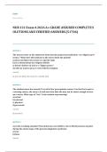 NUR 211 fundamentals nursing EXAM A&plus; GRADE ASSURED COMPLETE SOLUTIONS AND VERIFIED ANSWERS
