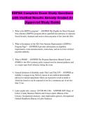 EDPNA Complete Exam Study Questions &NewLine;with Verified Results Already Graded A&plus; &NewLine;&lpar;Approved Study Guide&rpar; 