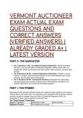 2026&sol;2027 S-Tier Vermont Auctioneer Exam Test Bank &vert; 88 Actual Q&A &vert; OPR & UCC Verified Answers &vert; 100&percnt; Pass Rate