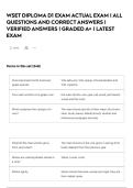 WSET DIPLOMA D1 EXAM ACTUAL EXAM &vert; ALL QUESTIONS AND CORRECT ANSWERS &vert; VERIFIED ANSWERS &vert; GRADED A&plus; &vert; LATEST EXAM