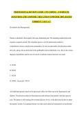 PROFESSIONAL REVIEW GUIDE  CPT CODING  &vert; COMPLETE QUESTIONS AND ANSWERS &vert; 2026 LATEST UPDATED&vert; 100&percnt; RATED CORRECT &vert; GET A&plus;&excl;&excl;