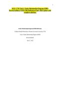 WGU C792 Task 2&colon; Entity Relationship Diagram &lpar;ERD&rpar; Beverly Ballard&comma; SXM2 ERD Reflection Final &vert; 2026 Update with complete solutions&period;&NewLine;