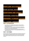 MARYLAND AUCTIONEER EXAM 2026&sol;2027 &vert; S-Tier Verified Test Bank & Legal Study Guide &lpar;88 Actual Q&A&rpar;