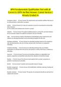 APM Fundamentals Qualification Test with all Correct & 100&percnt; Verified Answers &vert;Latest Version &vert;Already Graded A&plus;