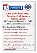 ATLS 10th Edition 2025&ndash;2027 Post-Test & Practice Exam Bundle &vert; 300&plus; Questions with Expert Rationales for Advanced Trauma Life Support Certification &lpar;Complete A&plus; Guide&rpar;