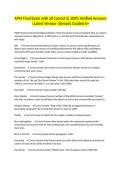 APM Final Exam with all Correct & 100&percnt; Verified Answers &vert;Latest Version &vert;Already Graded A&plus;