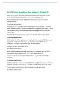 BA322 Exam questions and answers Graded A&plus;