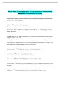 Idaho Real Estate Appraisal Exam- Questions with Verified &NewLine;ANSWERS &lpar;Guaranteed Success&rpar;