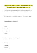 NSG 552 ACTUAL EXAM 2  &vert;  COMPLETE QUESTIONS AND ANSWERS &vert; 2026 LATEST UPDATED&vert; 100&percnt; RATED CORRECT &vert; GET A&plus;&excl;&excl;