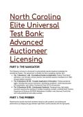 North Carolina Elite Auctioneer License Test Bank &lpar;2026&sol;2027&rpar; &vert; 88 S-Tier Questions&comma; G&period;S&period; 85B & UCC Mastery