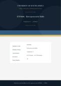 ETP2601 Assignment 3 Due May 2026 &vert;Entrepreneurial Skills&vert;