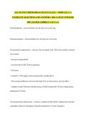 NSG 552 PSYCHOPHARMACOLOGY EXAM 1 - MODULES 1-3 &vert;  COMPLETE QUESTIONS AND ANSWERS &vert; 2026 LATEST UPDATED&vert; 100&percnt; RATED CORRECT &vert; GET A&plus;&excl;&excl;