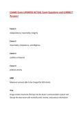 CSAMS Exam UPDATED ACTUAL Exam Questions and CORRECT Answers
