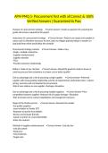 APM PMQ 5- Procurement Test with all Correct & 100&percnt; Verified Answers &vert;Guaranteed to Pass