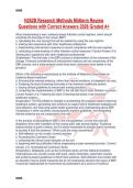 N262B Research Methods Midterm Review Questions with Correct Answers 2026 Graded A&plus;
