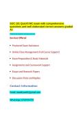 SOC 101 Quiz-3 MC exam with comprehensive questions and well elaborated correct answers graded A&plus;&period;