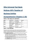 S-Tier Elite Test Bank&colon; McGraw Hill's Taxation of Business Entities &lpar;Comprehensive Q1-Q60&rpar; &vert; 2026&sol;2027 OBBBA Updates