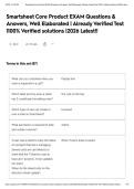 Smartsheet Core Product EXAM Questions & Answers&comma; Well Elaborated &vert; Already Verified Test &vert;100&percnt; Verified solutions &vert;2026 Latest&excl;&excl;&NewLine;&NewLine;