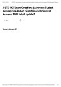 J-STD-001 Exam Questions & Answers &vert; Latest Already Graded A&plus; &vert;Questions with Correct Answers 2026 latest update&excl;&excl;&NewLine;&NewLine;