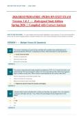 2026 HESI PEDIATRIC &lpar;PEDS&rpar; RN EXIT EXAM&NewLine;Versions 1 & 2 &mdash; Redesigned Study Edition&NewLine;Spring 2026 &vert; Compiled with Correct Answers&NewLine;