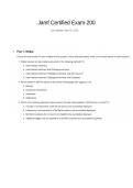 Jamd 200 &lpar;100&percnt; pass&rpar; QUESTIONS AND DETAILED SCENARIOS