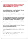 Walden NURS 6630 Psychopharmacology Midterm Study Guide&colon; Exam Questions & Verified Answers