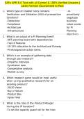 SAFe APM 6&period;0 Test with all Correct & 100&percnt; Verified Answers &vert;Latest Version &vert;Guaranteed to Pass
