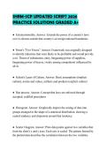SHRM-SCP UPDATED SCRIPT 2026&NewLine;PRACTICE SOLUTIONS GRADED A&plus;