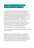SHRM-SCP EXAMINATION SET 2026&NewLine;SOLVED QUESTIONS GRADED A&plus;