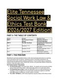 Elite S-Tier Tennessee Social Work Law & Ethics Test Bank &lpar;2026&sol;2027&rpar; &vert; 60 Comprehensive Q&A &plus; Mentor Analysis