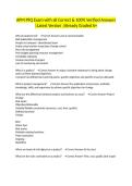 APM PFQ Exam with all Correct & 100&percnt; Verified Answers &vert;Latest Version &vert;Already Graded A&plus;