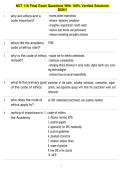 NUT 118 Final Exam Questions With 100&percnt; Verified Solutions 2026&excl;&excl;