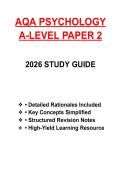AQA A-Level Psychology Paper 2 2026 Study Guide &vert; Issues & Debates&comma; Cognition & Development&comma; Biopsychology Revision Notes