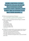 ADOBE CERTIFIED EXPERT -&NewLine;MARKETO ENGAGE BUSINESS&NewLine;PRACTITIONER EXPERT&NewLine;CERTIFICATION CERTIFICATION&NewLine;SCRIPT 2026 QUESTIONS WITH&NewLine;SOLUTIONS GRADED A&plus;
